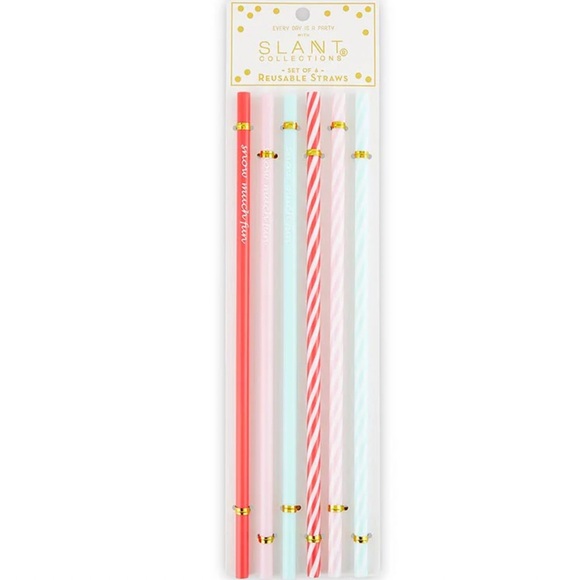 NEW Slant Collections Reusable Straws - Snow Much Fun - Picture 2 of 6